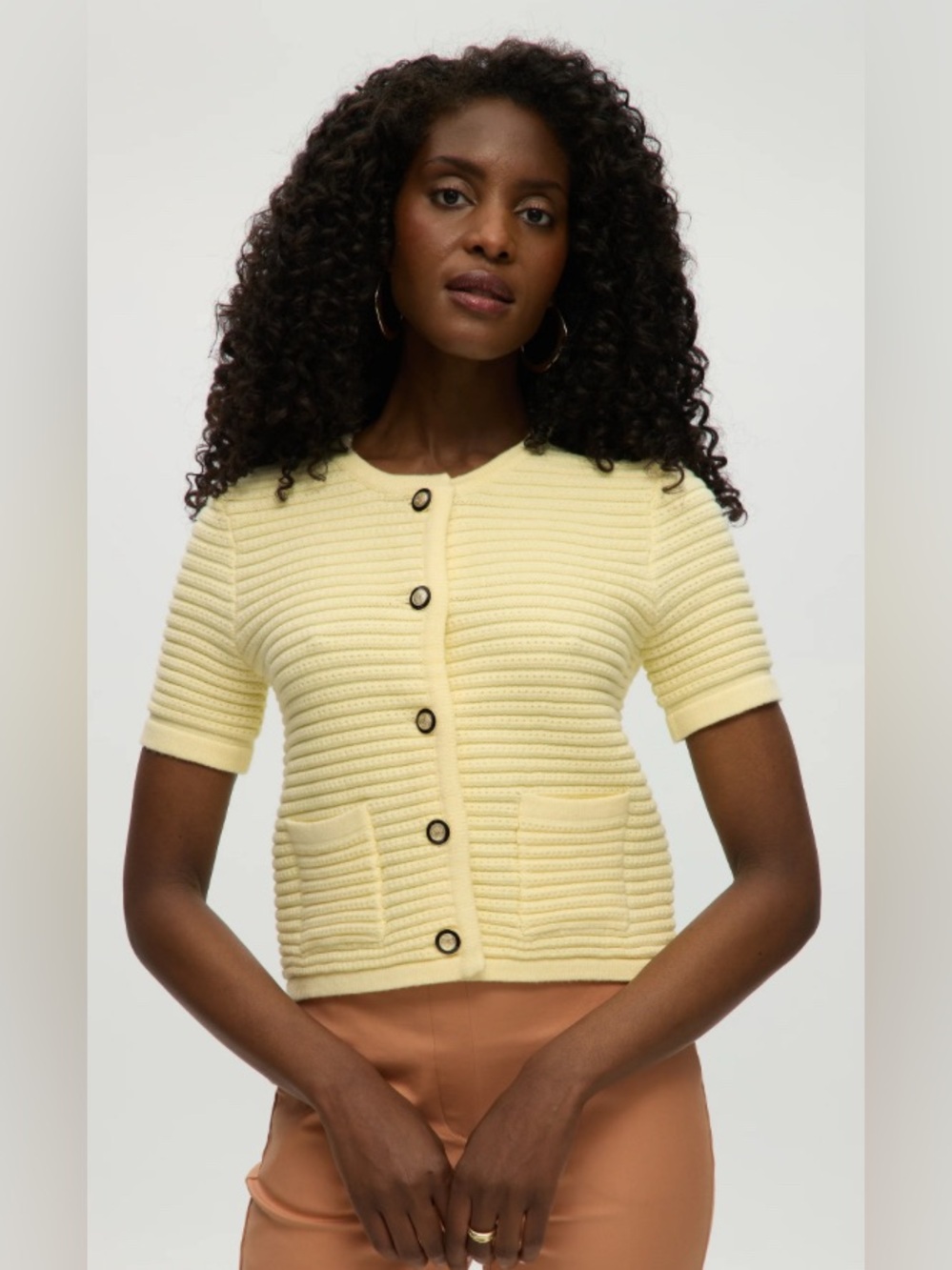 Joie Short Sleeve Button Down Cardigan